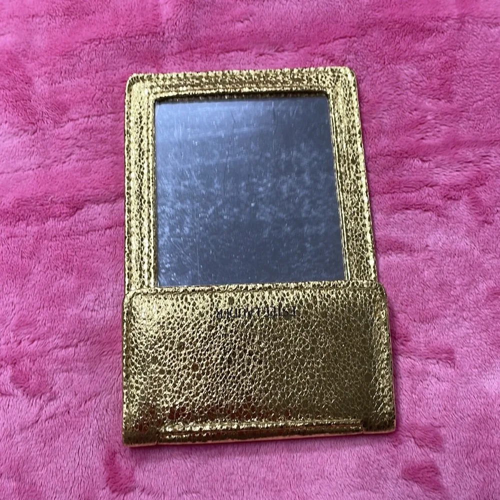 Estee Lauder Gold Cosmetic Bag & Mirror NWOT - Picture 5 of 6